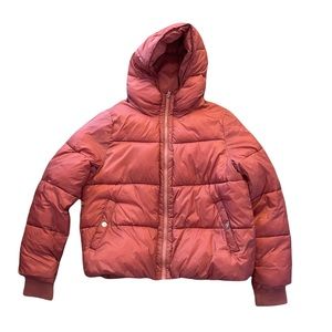 American Eagle Rose Pink Puffer Jacket size M